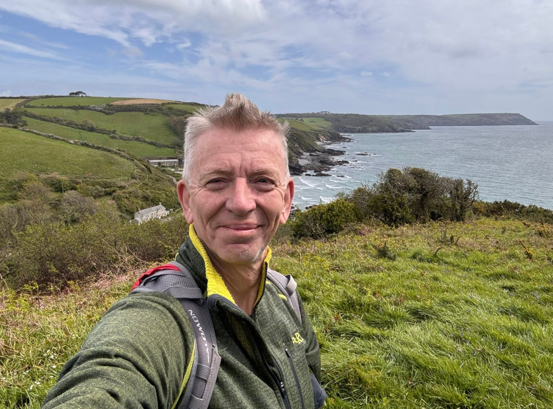 Bruce Greenhalgh walking the Southwest Coast Path