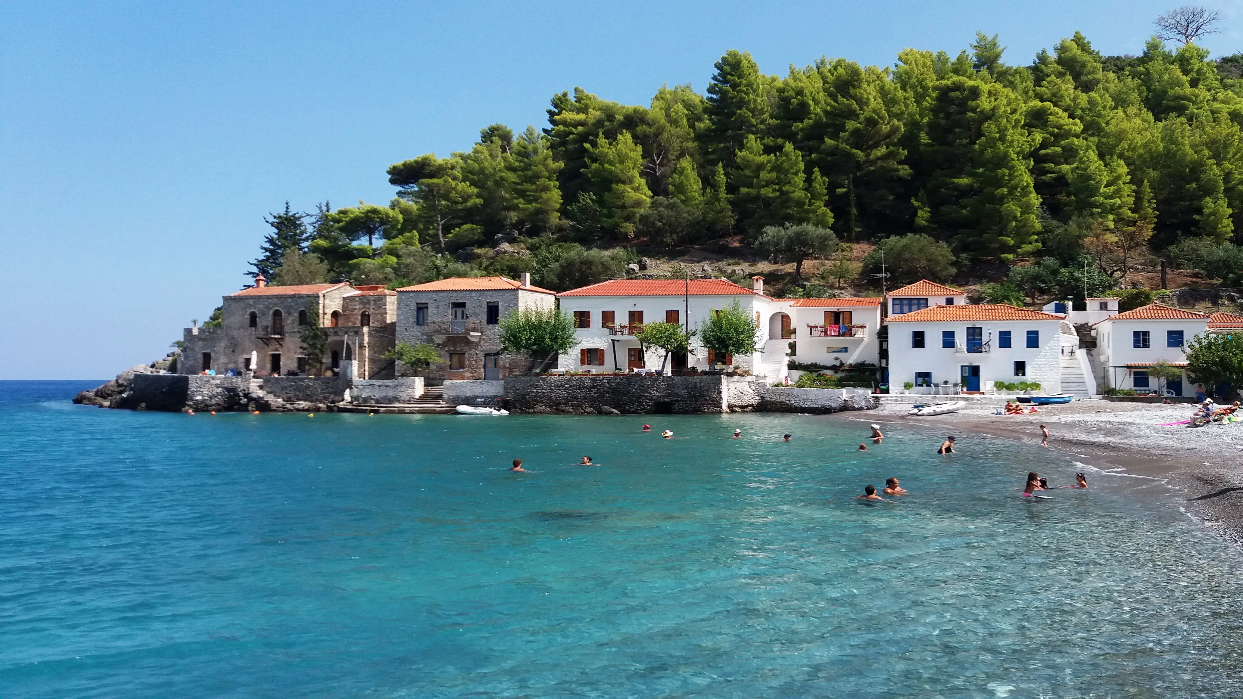 Kyparissi beach and bay